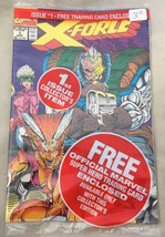 Vtg X-Force Comic #1 Aug 1991w/ Sunspot &amp; Gideon trading card Marvel New... - £3.34 GBP