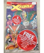 Vtg X-Force Comic #1 Aug 1991w/ Sunspot &amp; Gideon trading card Marvel New... - £3.33 GBP