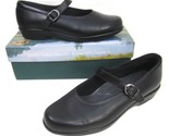 SAS Comfort Shoes Maria Black Leather Mary Jane Buckle Size 9 M Women&#39;s USA - $39.59