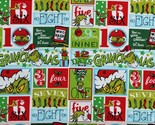 Cotton How the Grinch Stole Christmas Dr Seuss Fabric Print by Yard D408.29 - $14.95