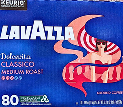 Keurig Lavazza Dolcevita Classico Medium Roast K-Cup Pods 80 Count EXP 0... - $55.73
