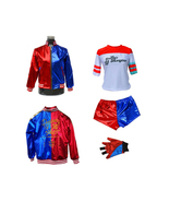 Harley Quinn adult costume, jacket, shorts, shirt, glove, Harley Quinn Halloween - $39.90