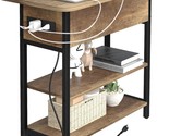 Yoobure End Table With Charging Station, Flip Top Side Table With Usb Po... - $85.96