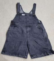 Vintage 90s Baby Guess Jeans Black Overalls Kids Size 6Y - $25.87