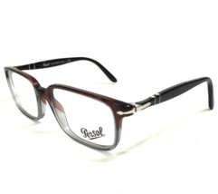 Persol Eyeglasses Frames 3013-V 908 Clear Brown Gray Black Square 51-17-140 - £104.45 GBP