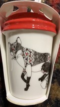 Starbucks Hot Cup Holiday Ornament New Red white Fox - €19,39 EUR
