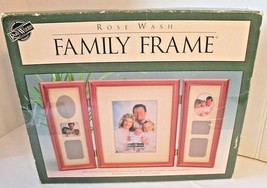 Frame Picture Rose Wash Wood Traditional and Family 5x7 photo Pink Home ... - $6.66
