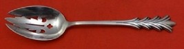 Crest of Arden by Tuttle Sterling Silver Serving Spoon Pierced Original 8 1/4&quot; - £149.56 GBP