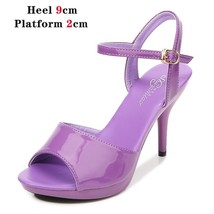 New Summer Women&#39;s Sexy Point Toe High Heeled Shoes Toe Clamping Stiletto High H - £39.11 GBP