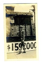 World War 1 Soldier Guarding Giant War Chest Photo Indianapolis Indiana ... - £58.32 GBP