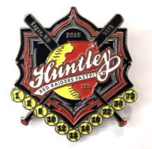 Huntley Red Raiders Fast Pitch Softball Metal Enamel Pin Eagan Minnesota... - £12.51 GBP