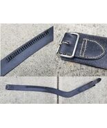 vintage western holster belt black ESTATE SALE 36&quot; to 46&quot; - $918.09 MXN