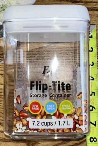 Felli Flip Tite 1.7L Airtight Food Storage Container Clear 7.2 Cups (See Pics) Item image 4