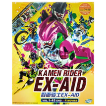 DVD Masked Kamen Rider Ex-Aid Vol.1-45 End + 4 Movies With English Subtitle - £25.24 GBP