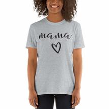 Mama Tshirt Women Mother&#39;s Day Shirt Heart Graphic Tee T Shirt Sport Grey - £15.75 GBP+