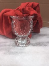 Vintage Avon Crystal Glass Pineapple Diamond Votive, 4&quot; - $9.90