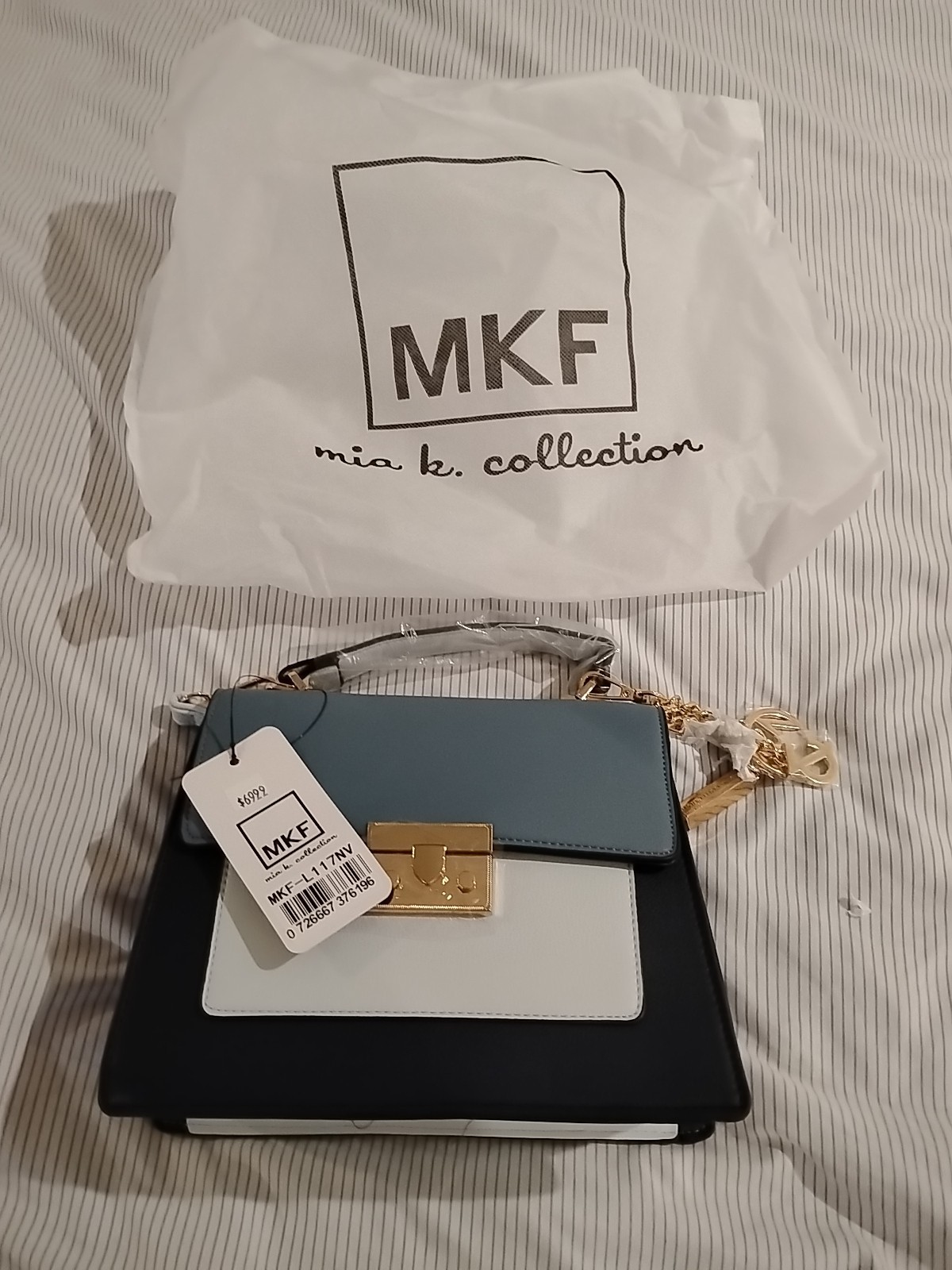 MFK Mia K. Collection, Blue  Womens Purse  - $24.31