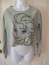 Disney Frozen Elsa Crop Sweatshirt Women&#39;s New Htf - £16.92 GBP