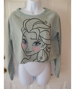 DISNEY FROZEN ELSA CROP SWEATSHIRT WOMEN&#39;S NEW HTF - $37.44 CAD