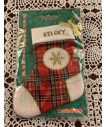 Stravina Mini Stocking Personalized Ornament 2002 KELSEY 5 Inch Gift Bra... - $10.99