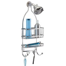 Shower Caddy Over the Head Basket Shelf Storage Steel Wire Silver Rust Proof - £28.00 GBP