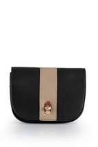 GoyetDella Hand and Shoulder Bag - Black &amp; Cream Striped - $29.90