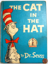Randomhouse Beginner Books &quot;The Cat in the Hat&quot; 1957 Damaged Dr. Seuss - £6.24 GBP