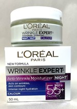 L'oreal Wrinkle Expert Anti-Wrinkle Night Moisturizer 55+ 1.7 Oz New - $5.00