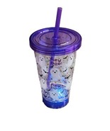 Lighted Up Spooky Ghosts Halloween Suave Acrylic Cup For Iced Drinks 24 Oz - €16,15 EUR
