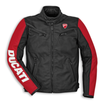 Ducati Cowhide Leather Men Protective Armour Motorcycle Motorbike Riding Jacket - £143.86 GBP