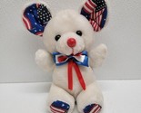 Soft Things Plush Mouse Red White &amp; Blue America 8” Independence Day Pat... - $19.70