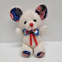 Soft Things Plush Mouse Red White &amp; Blue America 8” Independence Day Pat... - £15.47 GBP