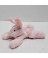 Vintage Russ Berrie Tulip Pink Purple Stripe Bunny Rabbit Mini 4&quot; Soft P... - $388.61 MXN