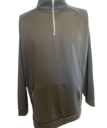 Mizzen + Main Black Long Sleeve Stand Up Collar Athletic Top 1/4 Zip Sz ... - $441.56 MXN