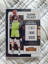 Anthony Edwards - 2021-22 Panini Contenders #5 - Bronze, Game Ticket - £3.94 GBP