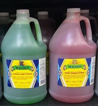 Malolo Fruit Punch And Lemon Lime Syrup Pack One Of Each (1 Gallon Each) - $117.81