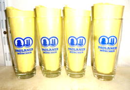 4 Paulaner Munich Bavaria German Beer Glasses - $12.95