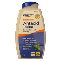 Equate Ultra Strength-Antacid Chewable Peppermint Tablets-1000 Mg 160 count - £7.78 GBP