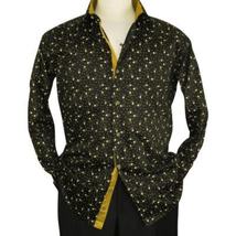 Men Shirt J.Valintin Turkey Usa Egyptian Cotton Axxess Style 2Z50-06 Black image 7