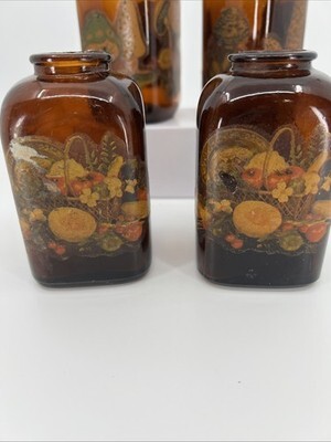 ANTIQUE GARRETT SNUFF TRADEMARK BOTTLES AMBER GLASS 1870 TO 1900 Vintage Decals Item image 7