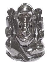 Lord Ganesha Idol in Black Jade - 171 gm - €72,25 EUR