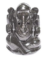 Lord Ganesha Idol in Black Jade - 171 gm - $117.33 CAD