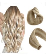 Safa &amp; Kenza 20&quot; Blonde Clip In Remy Human Hair Extensions New In Box - £35.78 GBP