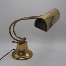 Brass Tone Desk Lamp Underwriter Banker - £39.56 GBP