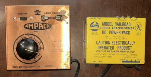 2x Vintage Transformer AHM HO Power Pack Model 70269 + Reticifier AMPACK Model 1 - $21.23
