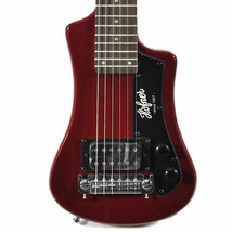 HOFNER HCT-SH-BR Shorty Travel Electric Guitar BURGUANDY with Gig Bag New - $149.00