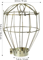 Industrial look LIGHT BULB LAMP GUARD Thin Wire Cage Warehouse Retro Ste... - $24.33