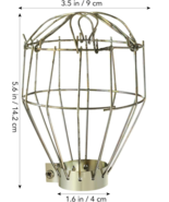 Industrial look LIGHT BULB LAMP GUARD Thin Wire Cage Warehouse Retro Ste... - $34.17 CAD