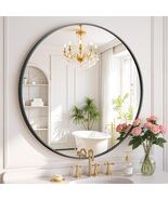 Round 20" Inches Black Wall Mirror Metal Frame Modern multi home Decor - $38.00