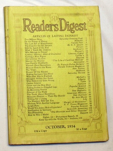 Reader&#39;s Digest, October 1934 - £5.49 GBP